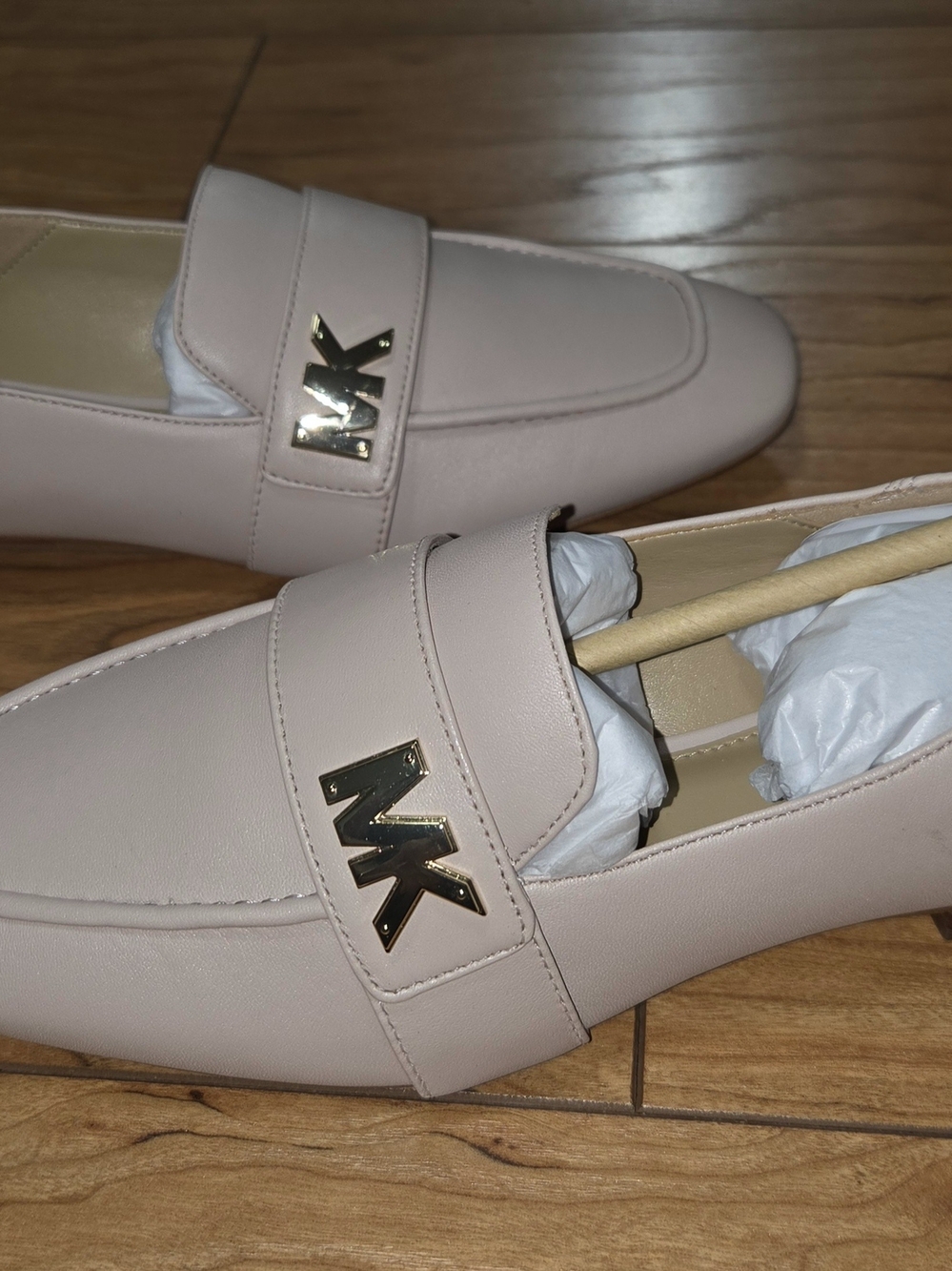 Michael Kors Blush Leather Loafers